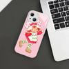 Закаленное стекло S-Клубничный торт Девушка для iPhone 14 13 12 11 Pro Mini XS MAX 14Plus X XS XR Чехол