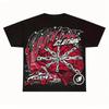Мужская футболка в стиле Y2K с узором - 100% хлопок, дышащая, винтажная, летняя, уличная одежда, с яркими короткими рукавами, большого размера, свободная футболка