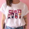 2023 Новая женская футболка Kimetsu No Yaiba Demon Slayer Топ Женская футболка Харадзюку Уличная одежда Круглый вырез Повседневные женские футболки Одежда