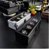 Алюминиевая коробка для хранения часов с 4 отделениями - Ударопрочный и запираемый подарочный кейс