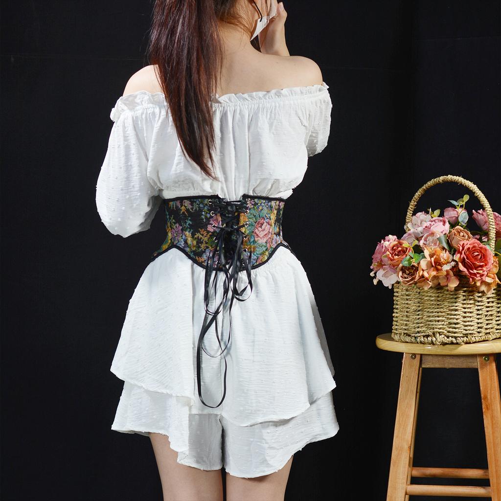 Женский ретро эластичный пояс, Женский пояс-корсет, Пояс, Многофункциональный