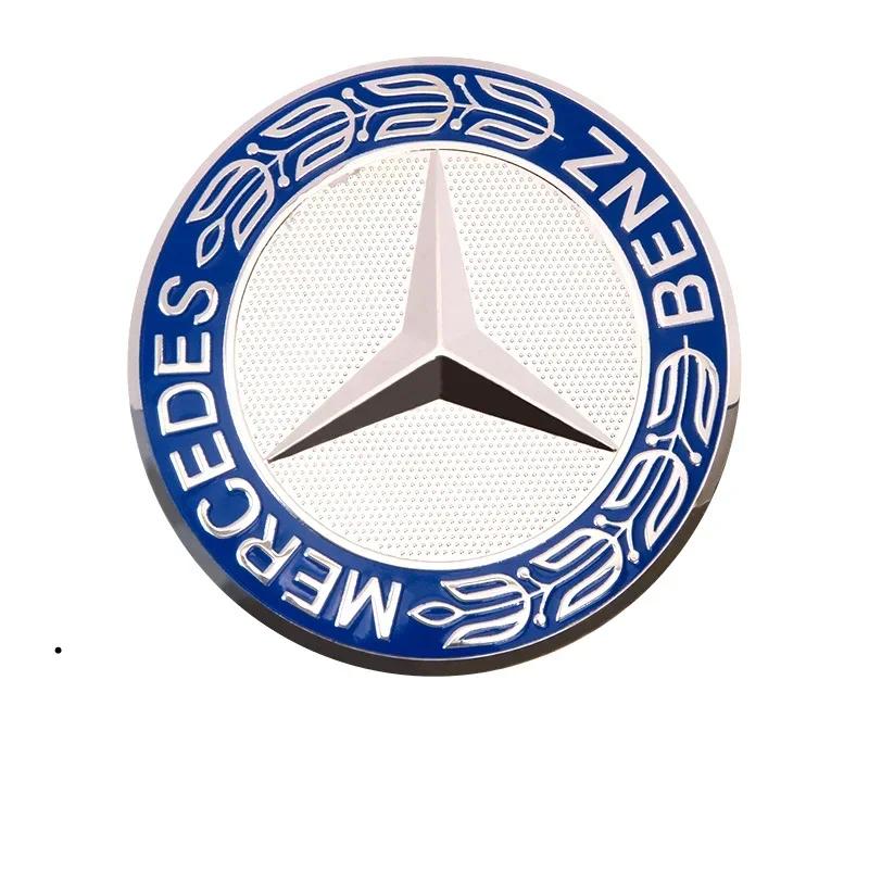 WZKGC1 New 2025 For Mercedes Benz 4PCS 75mm Car Wheel Center Hub Caps Cover for Mercedes Benz B/C/E/S Class A Class C200L GLC GLK CLA A