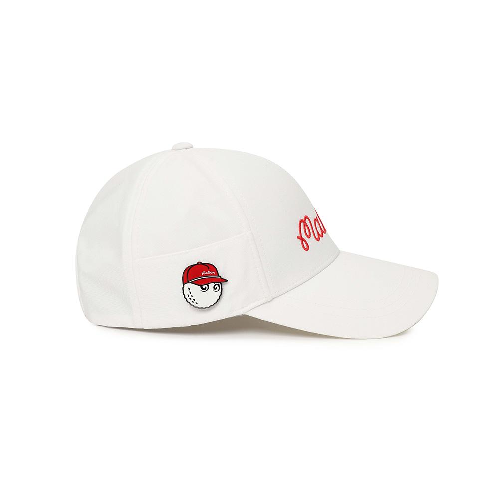MALBON GOLF Боковая панель Маркер для мяча Кепка Off White (мужчина)