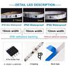 WS2811 Smart IC RGB LED Strip 30/60LEDs/M Individually Addressable LED Tape DC12V 24V Black/White PCB IP30 IP65 IP68 Waterproof