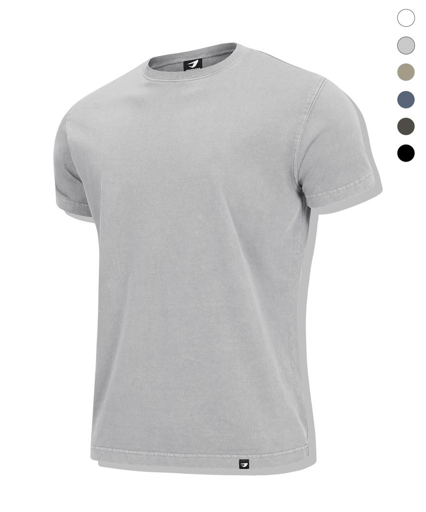 DRIX Pigment Cotton Muscle Fit Half Sleeve_6 Colors (E Type)