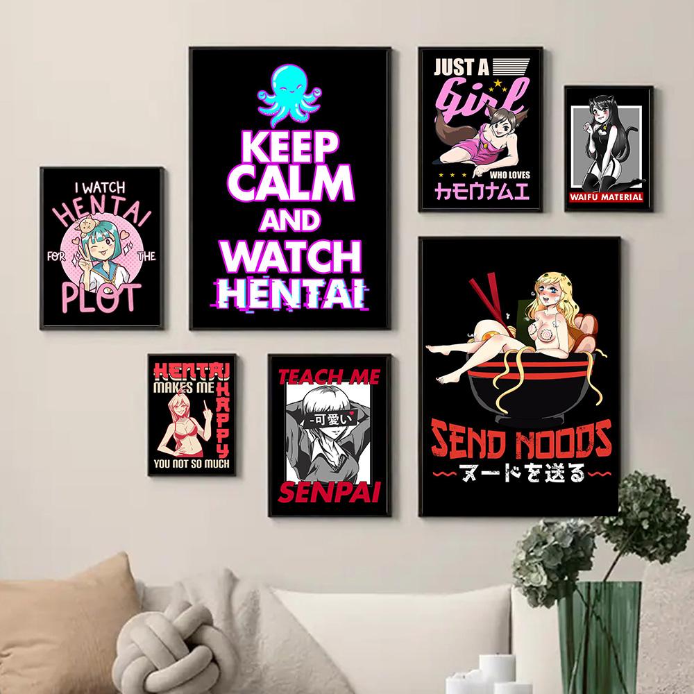 Send Noods Ramen Posters Japan Cool Anime Sexy Girls Prints Wall Art Canvas Painting Pictures For Home Room Cafe Bar Decoration