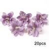 Purple Artificial Flowers Heads Silk Fake Flowers for Home Decor Party Wedding Decoration Garlamd DIY Craft Gifts Accessories