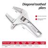 Bathroom Wrench Universal Wrench Big Opening and Toothed Anti-skid Dual-purpo for Maintaining Bathroom Facilitie