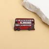 British Souvenir Enamel Pin Red Double Layer Bus Brooch Alloy Accessory For Jacket Backpack Fashion Jewelry