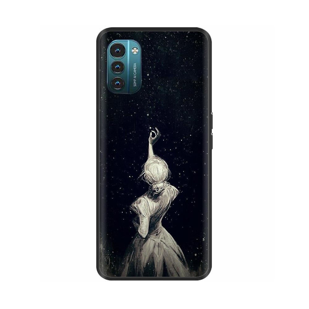 For Nokia G60 5G Case Painted Black TPU Silicone Soft Phone Cover for Nokia G60 Back Cases Bumper Shockproof Shell Cover Carcasa
