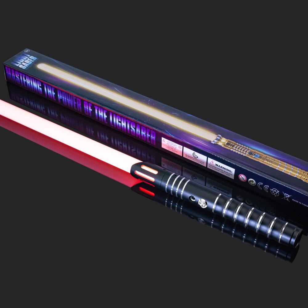 Премиальная металлическая подарочная коробка со световым мечом Звездных Войн - Перезаряжаемая, светящаяся игрушка для детей