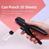 With Positioning Guide Paper Hole Punch Black Handheld Hole Puncher Single Hole Puncher  Journaling
