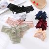 Lady Amazing Lingerie Lace G String Underwear Female T-back Sexy Fashion Thong Ladies Back Bow Transparent Panties