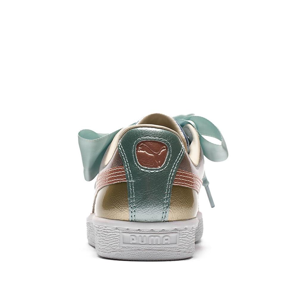 Puma Basket Heart Bauble FM Серебряные женские кроссовки 364809-01