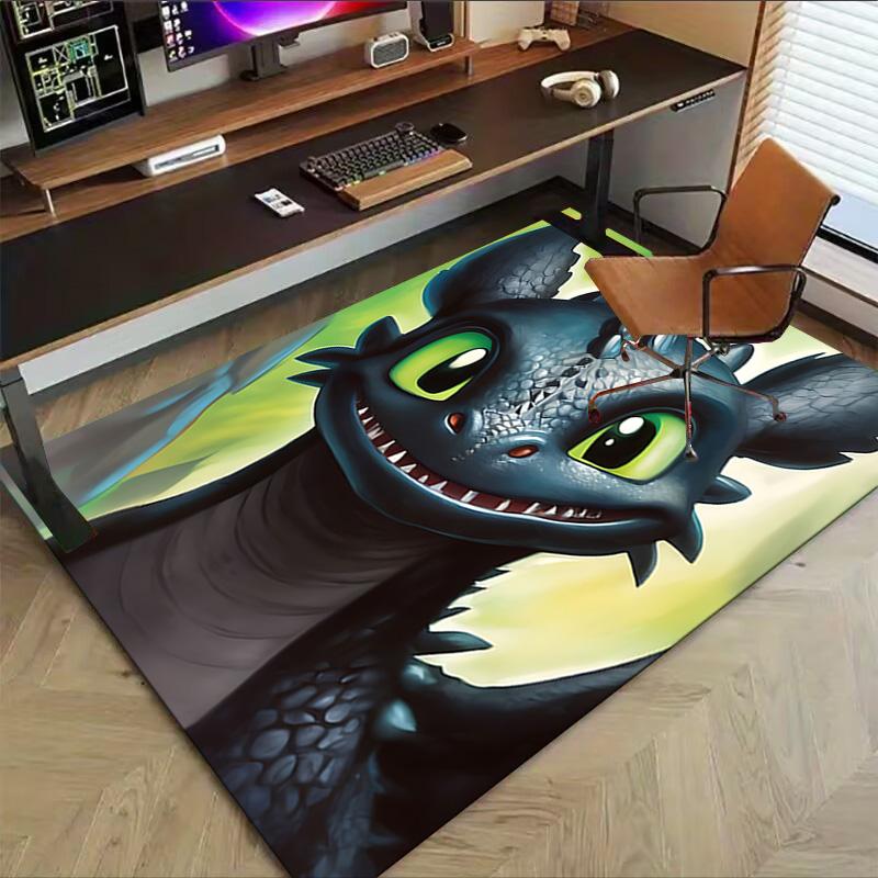Dragon Adventure Fantasy Carpet For Playroom Bedroom Living Room Sofa Home Decorkids Game Area Rug Nonslip Floor Mat