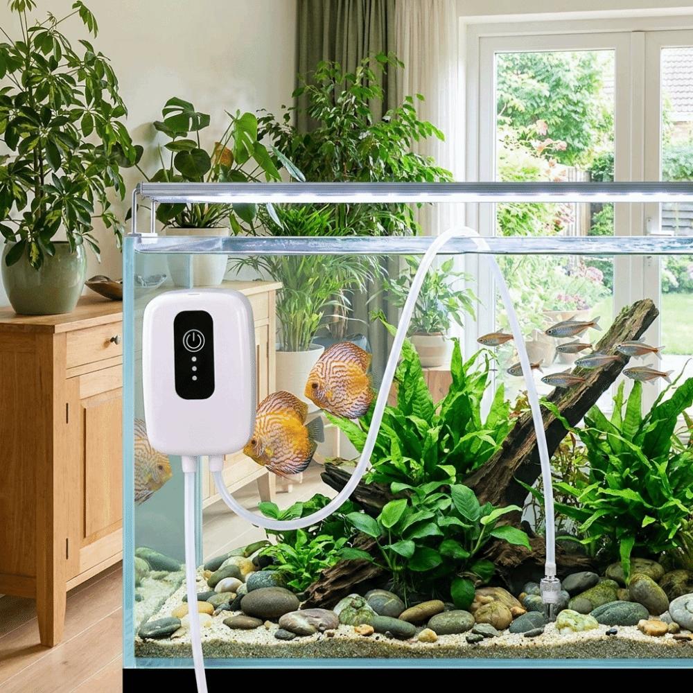 Mute Fish Tank Water Changer Mini Electric Suction Drainer Siphon Pump  Aquarium Maintenance