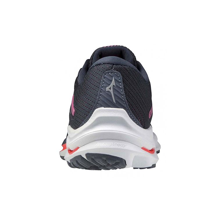 Mizuno Wave Rider 24 Темно-красные женские кроссовки Сине-белые J1GD200343