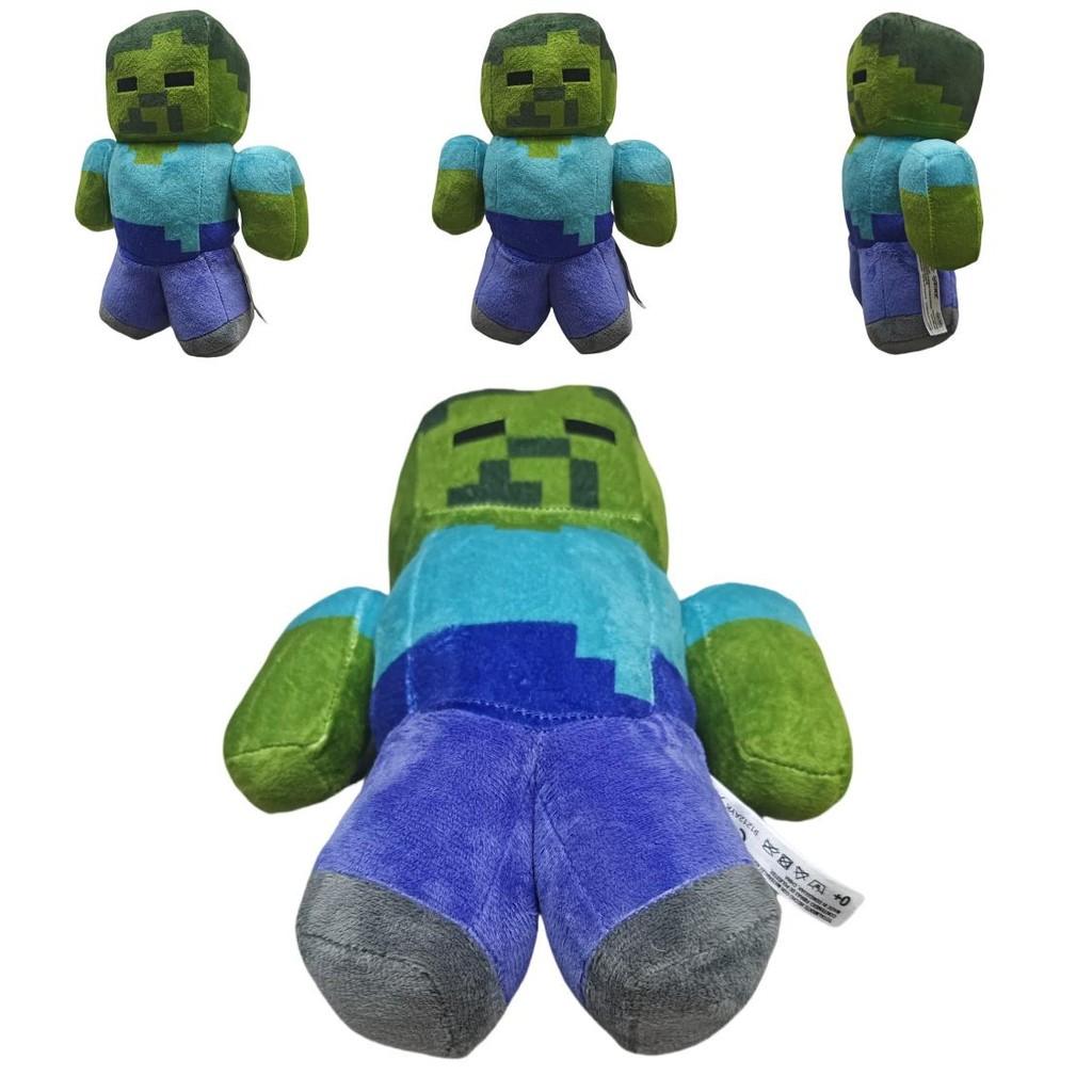 Minecraft Game Character Green Zombie Plush Doll Toy For Play And Collecting