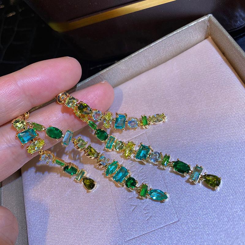 Винтажные серьги-капли с жемчугом и бриллиантовой инкрустацией - Ретро-стиль, Легкая роскошь, Высококачественный дизайн