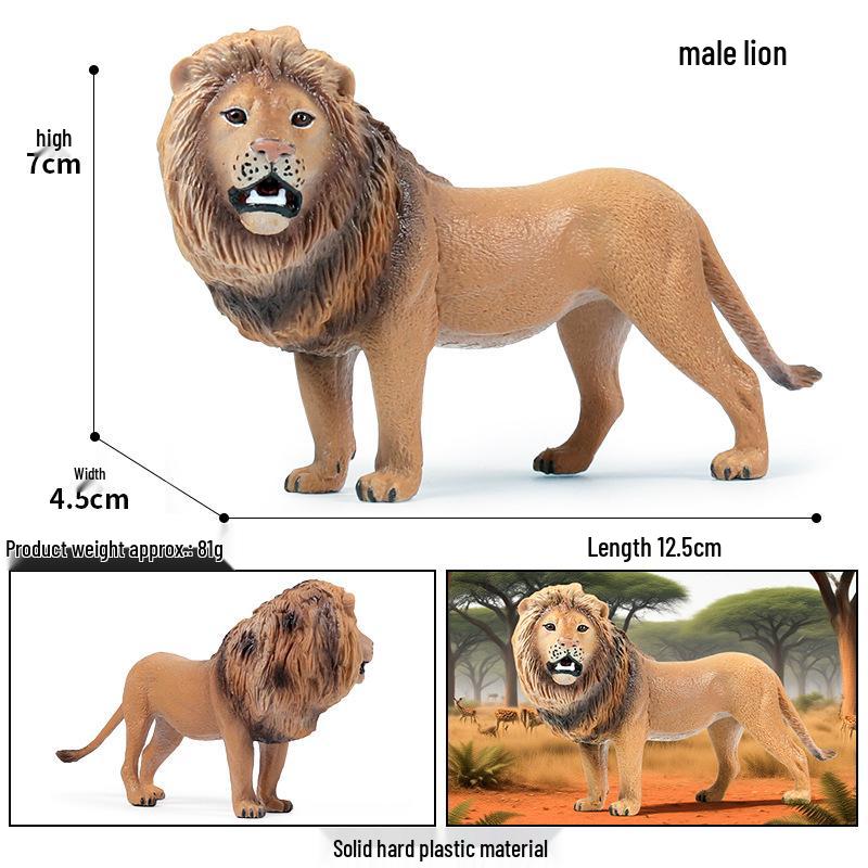 Large Wild Animal Male Tiger Simulation Toy - White, Yellow, Northeast, and Red Variants