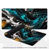 XXL Black Cyan Liquid Splash Mousepad Abstract Art Deskmat Non-Slip Rubber PC Keyboard Game Desk Mats Gamer Mouse Mat