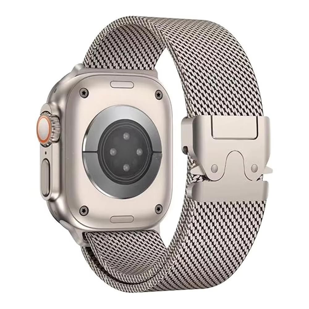 Миланские ремешки Для ремешков Apple Watch 49мм 46мм 44мм 45мм 40мм 41 42мм Парашютный браслет iWatch Серии 11 10 9 8 7 SE ultra 2 3