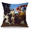 European Royal Court Aesthetics Domenichino Christian Bible Story Adam And Eve Church Oil Painting Sofa Pillowcase Cushion Cover