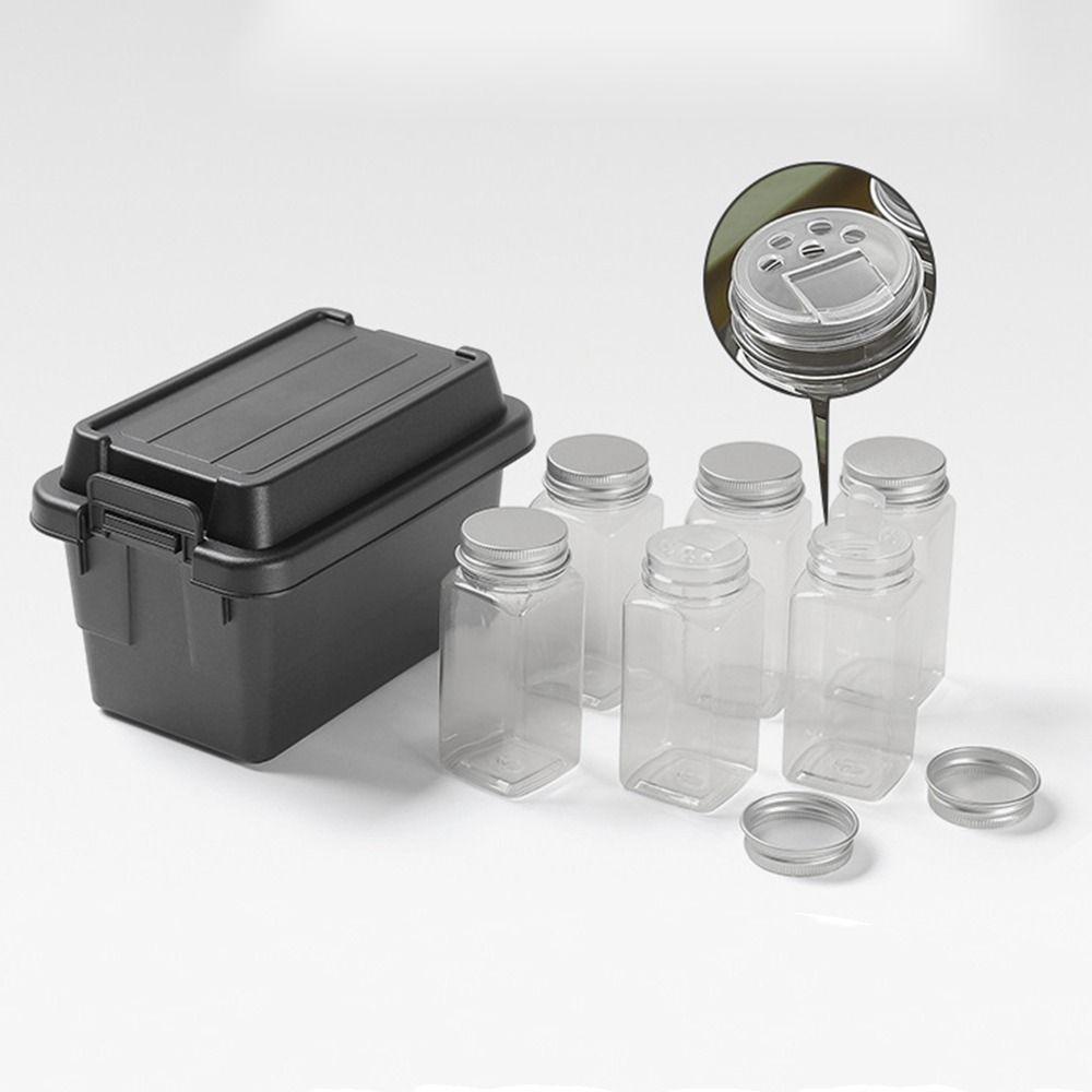 Durable Camping Storage Box Plastic BBQ Utensils Organizer Gift Mini Storage Box Travel