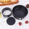 4/7Inch Carbon Steel Round Cake Pan Springform Pans Non-Stick Leakproof Cheesecake Pan With Removable Bottom Kitchen Bakeware
