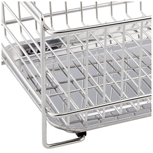 Pearl Metal Slim Stainless Steel Draining Basket, At Aqua, HB-3937, Silver