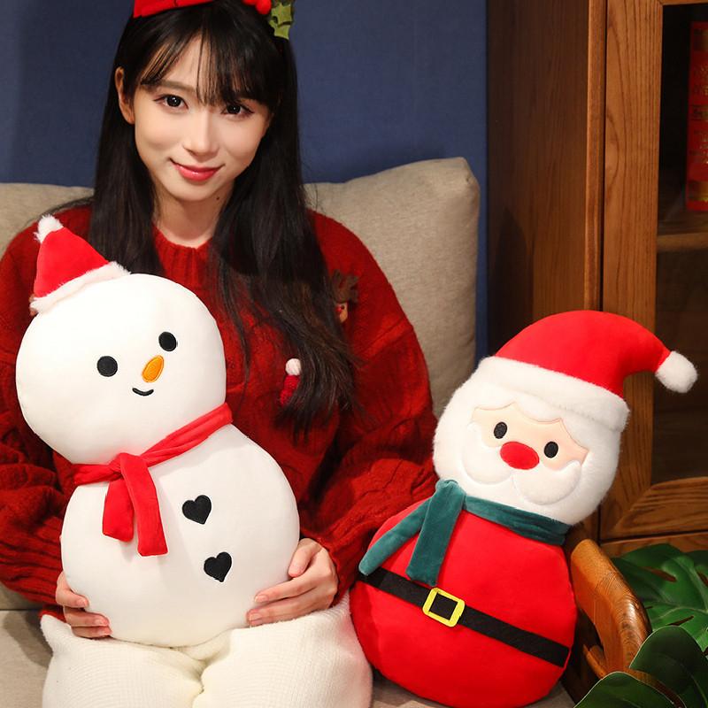 Plush Santa Adorable Claus Doll Snowman Stuffed Room Toys Kids Christmas Gift