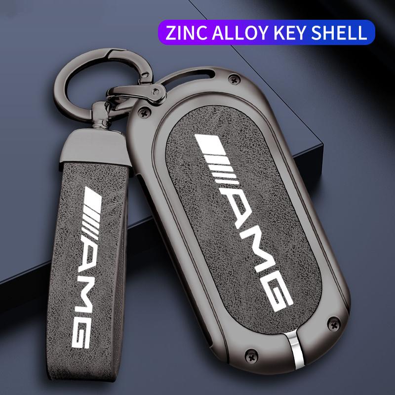 TGM3 Zinc Alloy Car Remote Key Cover Case Holder AMG Logo For Mercedes Benz C S Class W206 W223 S350 C260 C300 S400 S450 S500