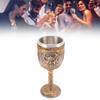 Nordic Viking Goblet Retro Resin Stainless Steel Beer Cup for Cocktails Whisky Red Wine