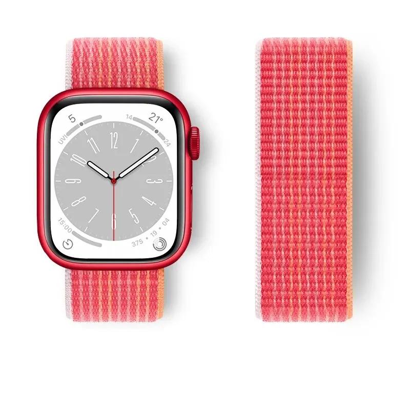 Nylon loop For Watch Band Ultra-2 49mm 44mm 40mm 45mm 41mm Sport pride Bracelet iwatch Strap Series 9 8 se 7 6 5 4 3