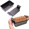 Meatloaf Pan Non-Stick Bread Baking Pan With Detachable Drain Tray Heat Resistance Baking Loaf Tin Multipurpose Heavy-Duty