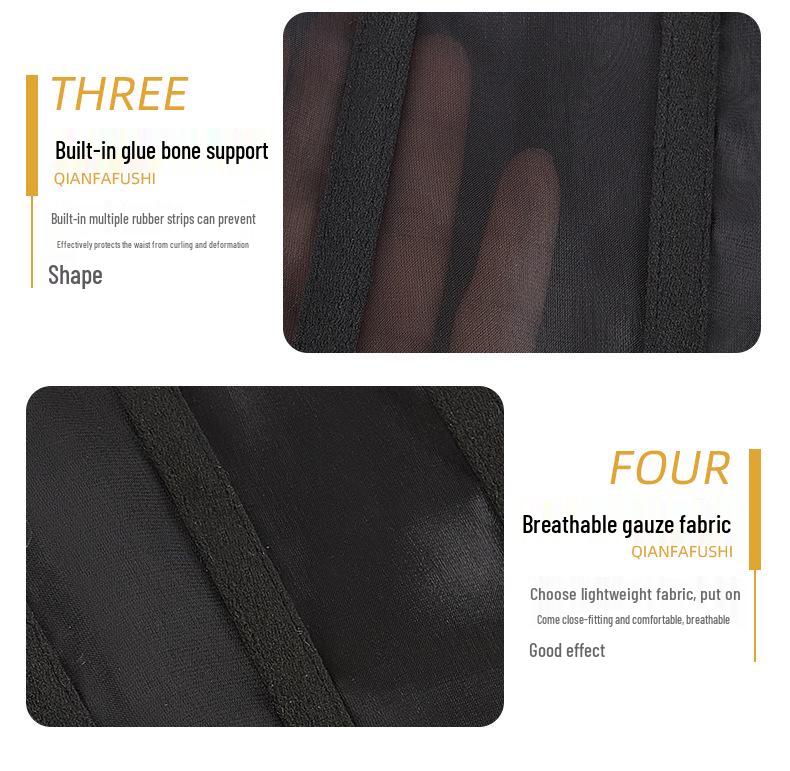 Универсальный дышащий утягивающий корсет французской моды с завязкой на спине и 14 косточками для регулировки