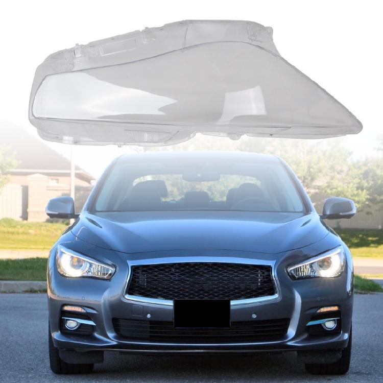 Left/Right Replacement Headlamp Cover Headlight Lens Cover IN2502157 260604HB0B 26010-4HB0A for Q50 2014-2021
