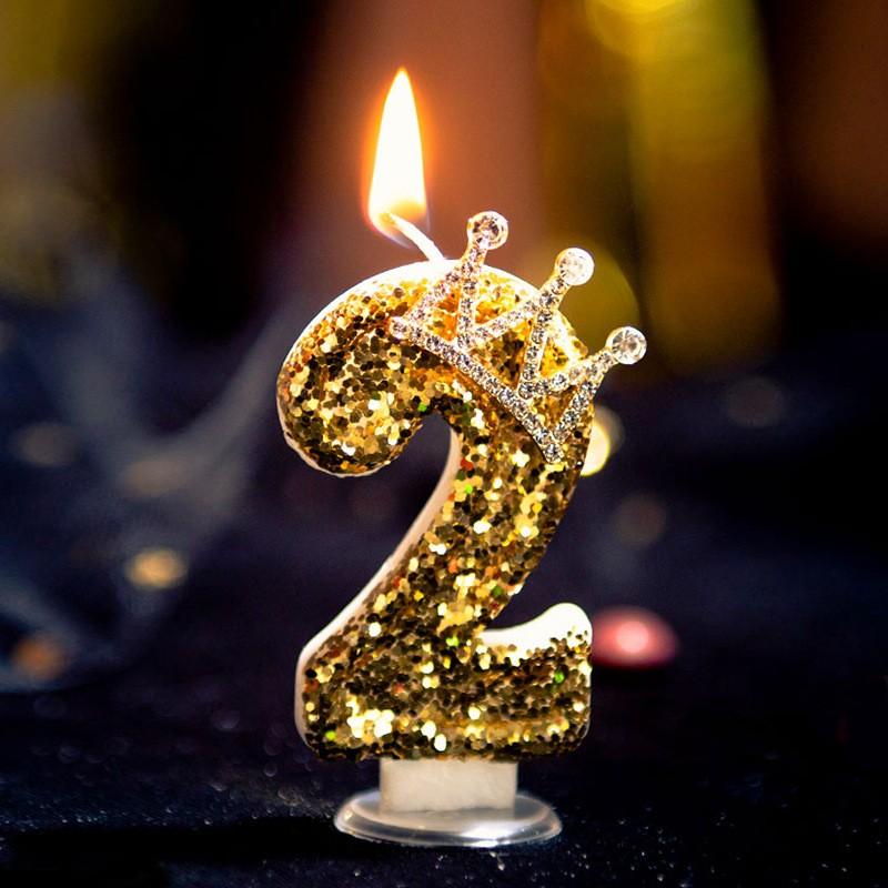 Цифровые свечи Crown Birthday, свечи для взрослых и детей на день рождения, вечеринка