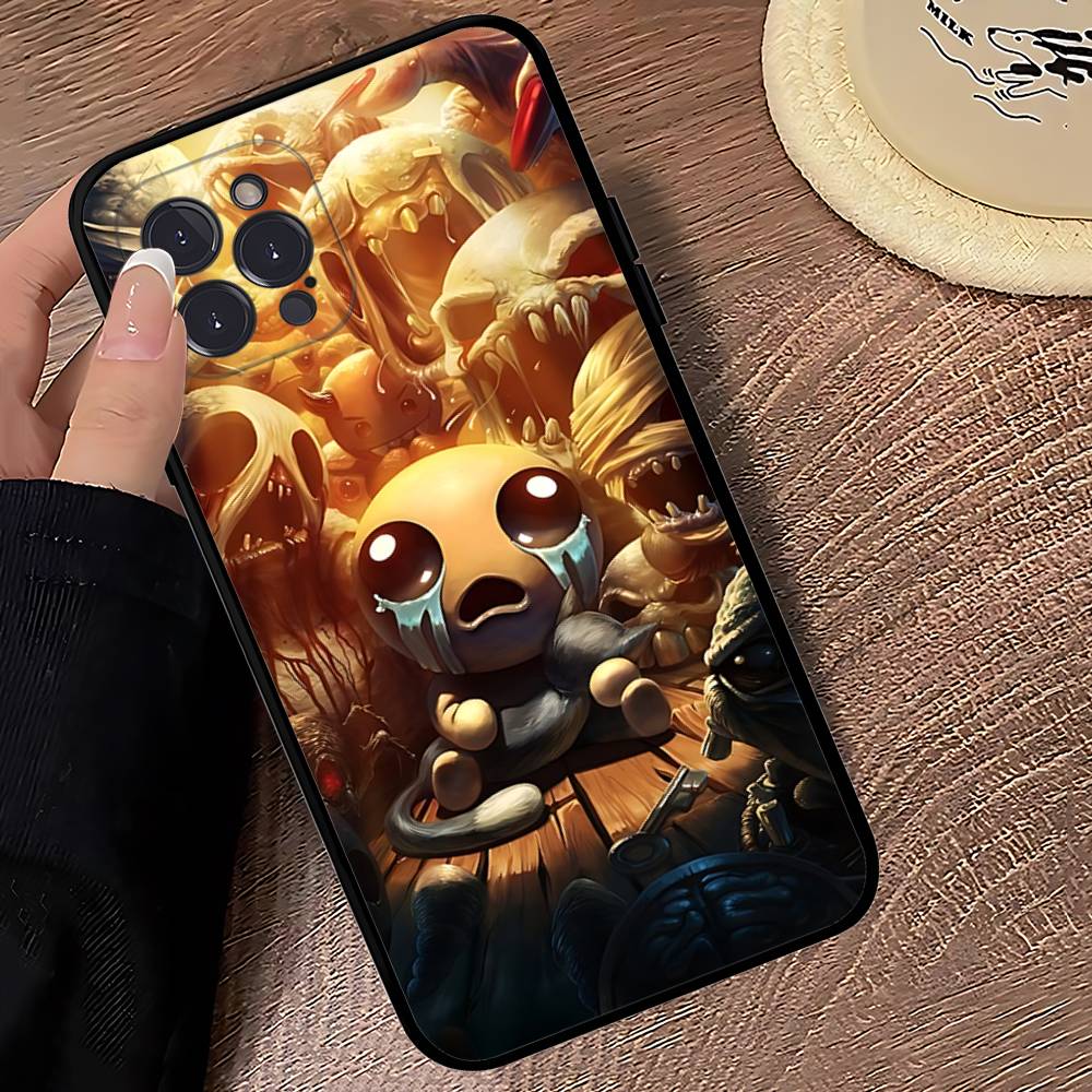 Чехол для телефона The Binding Of I-Isaac Black Мягкий для iPhone 16 15 14 13 11 12 17 Pro Max Mini Plus