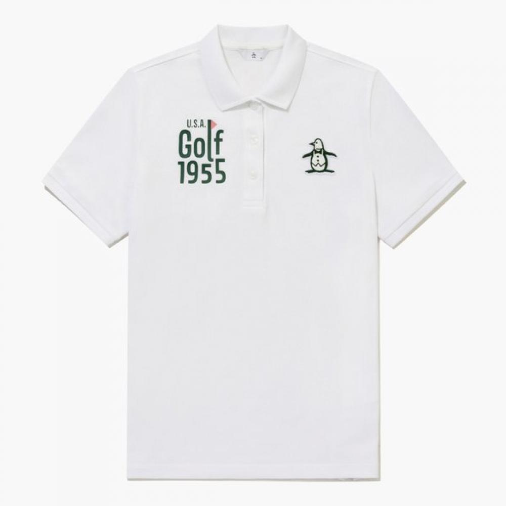 MunSingwear Women S 1955 Polo T ShirT whiTe mr212lTS51