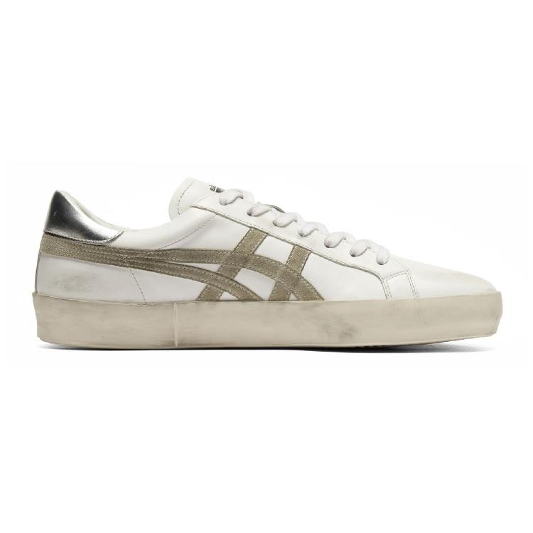 ONITSUKA TIGER Износостойкие Низкие Повседневные Кроссовки Унисекс Бело-Серые 1183C550-100
