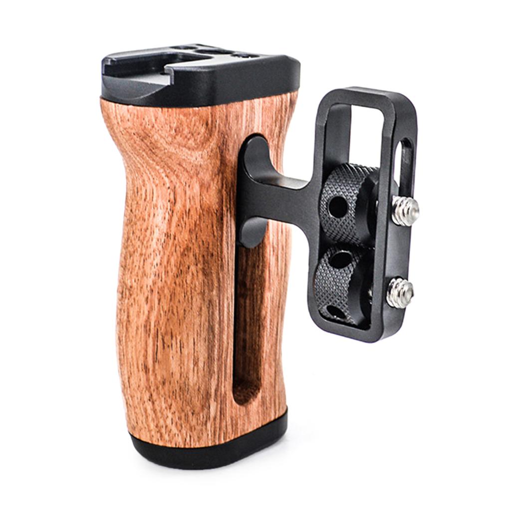 Деревянная ручка-держатель для камеры с удлинителем для холодного башмака для зеркальных камер, крепление для заполняющего света