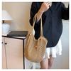 Hollow Tassel Straw Woven Bag Women's Handwoven Bag Large Capacity Tote Bag Casual Women's Shoulder Vacation Bag