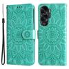 For Honor X50i 5G / 90 Lite 5G Anti-Scratch Wallet Case Sunflower Imprinted Phone Flip Stand PU Leather Cover