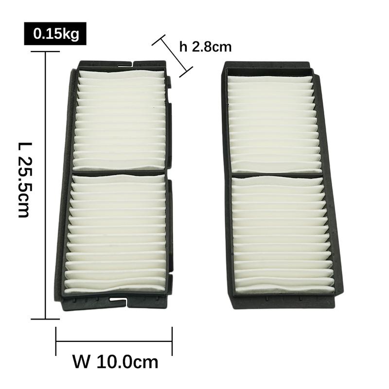 2 PCS Car Cabin Air Filters For MAZDA 3 BL 2008 2009 2010 2011 2012 2013 2014 BBP2-61-J6X BBP261J6X