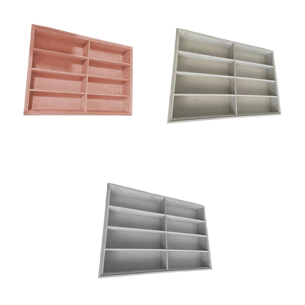 Поднос для демонстрации очков Легкий футляр для демонстрации очков Многоцелевой ящик для хранения очков для туалетного столика, путешествий, рабочего стола, магазина, дома