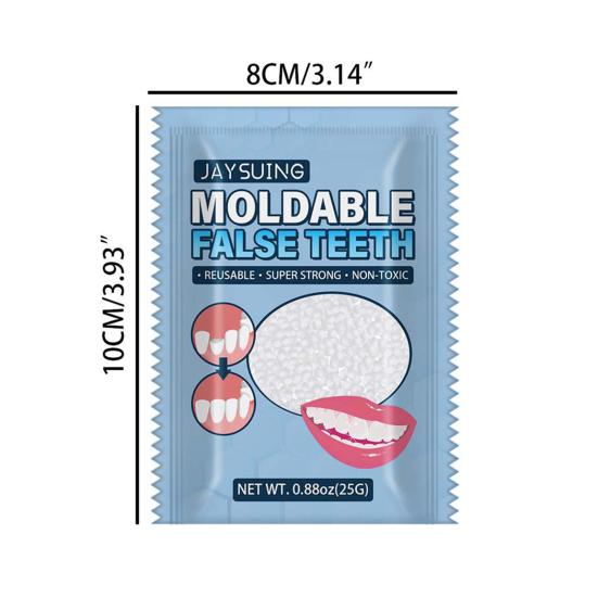 25g/Bag Halloween Supplie Teeth Temporary Restorations Lightweight Simple Operation Portable Compact Makeup Accessory Hot Sol Moldable Replacement