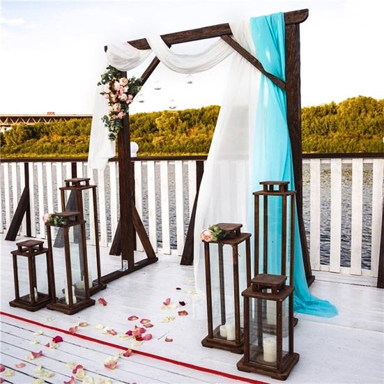 Фон Тюль Прочный Легко повесить Яркий цвет Изящная свадебная драпировка Арка Драпировка Поставка сувениров