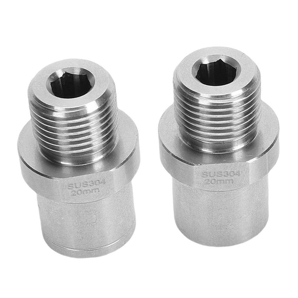 2PCS Bike Pedal Extender Adapter Aluminum Alloy 1 2 Inch to 9 16 Inch Converter for Bike Cranks