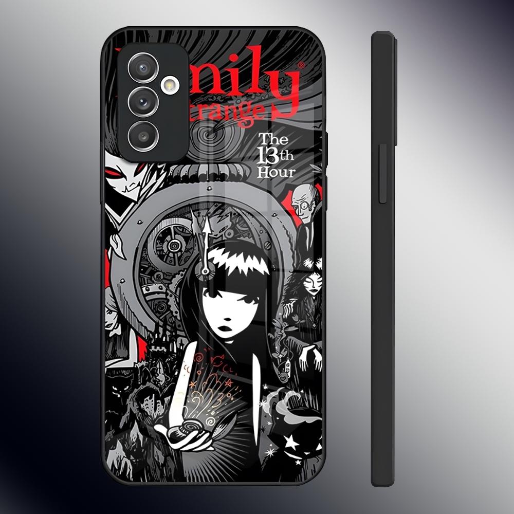 Чехол для телефона E-Emily The Strange для Samsung S24 Ultra S23 S22 S20 Fe S21 Plus Galaxy A54 A34 A24 A53 M54 Note 20 Задняя крышка